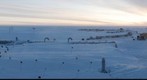 Sunset at the South Pole Seen from the A1 2nd Floor entrance