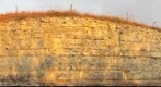 Roadcut Two Miles South of Codell, Kansas - Cretaceous Niobrara Formation, Fort Hays Member