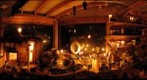 Glass studio at night