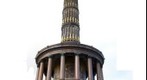 Victory Column in Berlin, Germany (version with white sky)