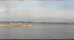 The Hudson river at dusk