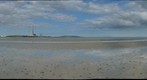 Poolbeg Chimneys and Sandymount Beach