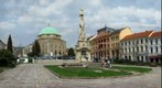 Szechenyi Square in Pecs, Hungary