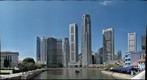 2009-04-18 Raffles Place from Boat Quay, Singapore (ver 2)