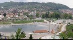 Panorama Tuzla iznad panonskog jezera, Bosna i Hercegovina