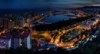 Malaga at dusk