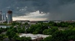 Approaching Storm | Charlotte NC Skyline From The Garrison at Graham