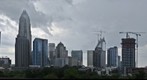 Uptown Charlotte Skyline After the Rain