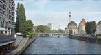 Berlin Alex, Spree and Bode Museum shot from Friedrichstrasse