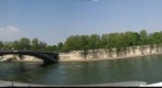 Seine panorama on left bank looking west to the Pont Solferino, Paris, France
