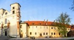 Tyniec abbey yard