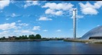 Panoramic view of Science Tower and Science Museum - Glasgow