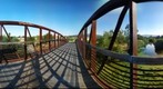 Pedestrian Bridge, Los Gatos Creek Trail, Los Gatos, California