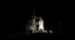 STS-125 Space Shuttle Atlantis on Launch Pad 39-A at night