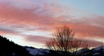 coucher de soleil sur les giettes le 1.1.08