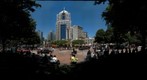 Market Square in Pittsburgh, Pennsylvania at lunchtime on Wednesday, May 20, 2009.