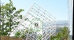 Glass cube behind Phipps Conservatory, Pittsburgh, Pennsylvania