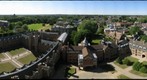 St. John's College, Cambridge, view northwest from the chapel tower
