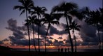 Sunset at Waimea Bay, Oahu, Hawaii
