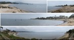 090530 UCSB east bluffs to Goleta Beach pier 4 pan collage pse6