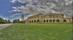 Stanford University's Hoover Tower, Main Quad and Pia