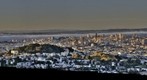 Sunset over Downtown San Francisco from Twin Peaks