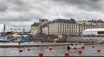 360view at front of Stockholm Royal Palace at Swedens National Day 