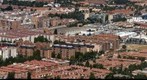 Alcala de Henares, al fondo Madrid.