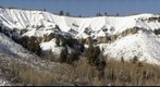 Snowmass Cliff With Snow, Superzoom 750mm detail