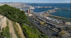 Barcelona harbour & city center