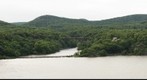 Hudson River at the Bear Mountain Bridge on an Overcast Afternoon in June