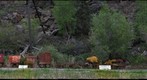N.W.T. Mining Heritage Society outdoor exhibit of mine equipment.
