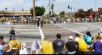 Waiting for the Lakers Victory Parade, Los Angeles 