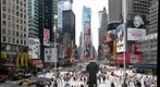 New York City, Times Square, view from the red steps