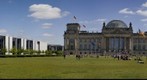 Plaza de la Republica y Edificio del Reichstag, Berlin. Alemania.
