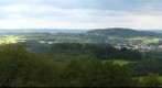 View from Schaumberg on Hasborn and Bergweiler, Saarland, Germany