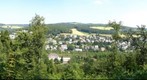 View from Lindenberg in Siegen, North Rhine-Westphalia, Germany