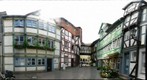 Old half-timber houses, Kleiner Zimmerhof Strase, downtown, Wolfenbuttel, Germany