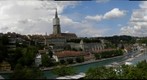 Bern, view frome the Kornhausbrücke (Cornhousebridge) to the old city with cathedral