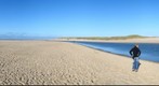 Beach in nature reserve De Slufter on Texel, Holland, Netherlands