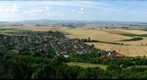 View from the Bismark Tower near Wittmar, Germany to the Harz Mountains