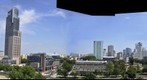 Panorama of Warsaw from Warsaw uprising museum's tower / Panorama Warszawy z wiezy Muzeum Powstania Warszawskiego ~180
