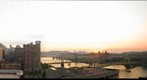 Downtown Pittsburgh during a baseball game