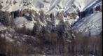 Snowmass Cliff Wall Sunrise, 750mm telephoto lens used to create