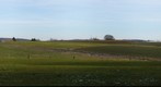 Landscape from hill "Sauwasen" near Islandic horse ranch "Bucherbach" near Puettlingen, Saarland, Germany