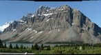 Bow Lake, Crowfoot Mountain and glacier 