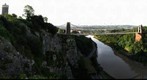 GP43 Clifton Bridge Bristol UK  and the River Avon during the Balloon Fiesta 2009