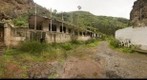 Antiguo Balneario de Azuaje, con el barranco corriendo. Isla de Gran Canaria.