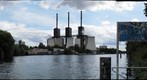 Heizkraftwerk Lichterfelde, Teltowkanal, Berlin, Deutschland