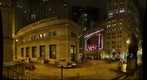 NYSE, New York Stock Exchange late at night
